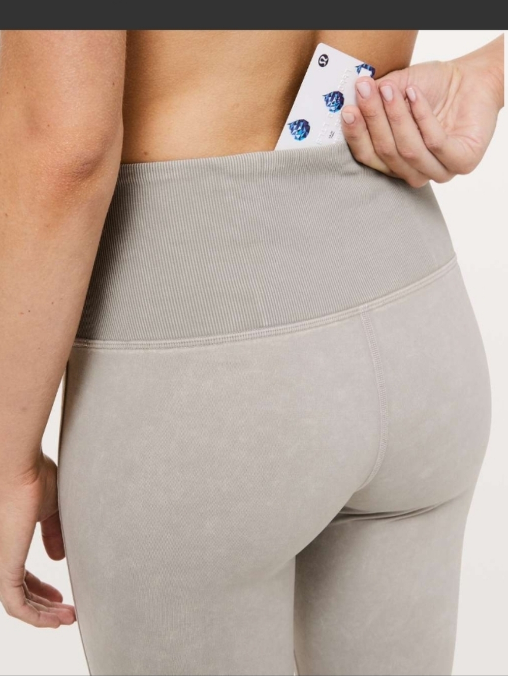 Lululemon Wunder Under Ribbed Crop 23" Leggings - Washed French Clay - Picture 3 of 13